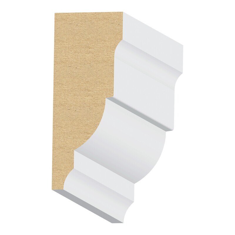 439MUL - Pediment Crown (1-1⁄16"x3") MDF Ultralight