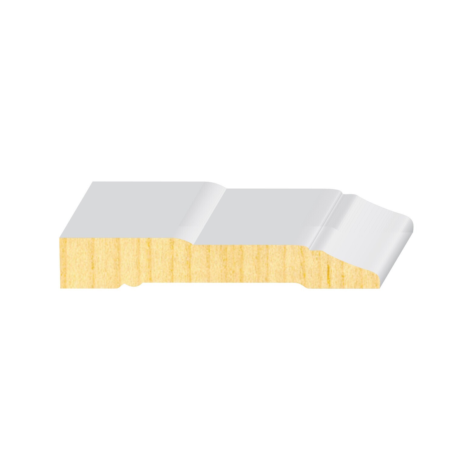 PR117FJ - Colonial Base/Casing (9⁄16"x3-1⁄2") Pine Primed FJ
