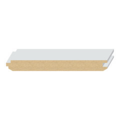 2012LDF - Reversible V-groove and Nickel Gap T&amp;G (1x8) (5/8" x 7-3/8") MDF Ultralight
