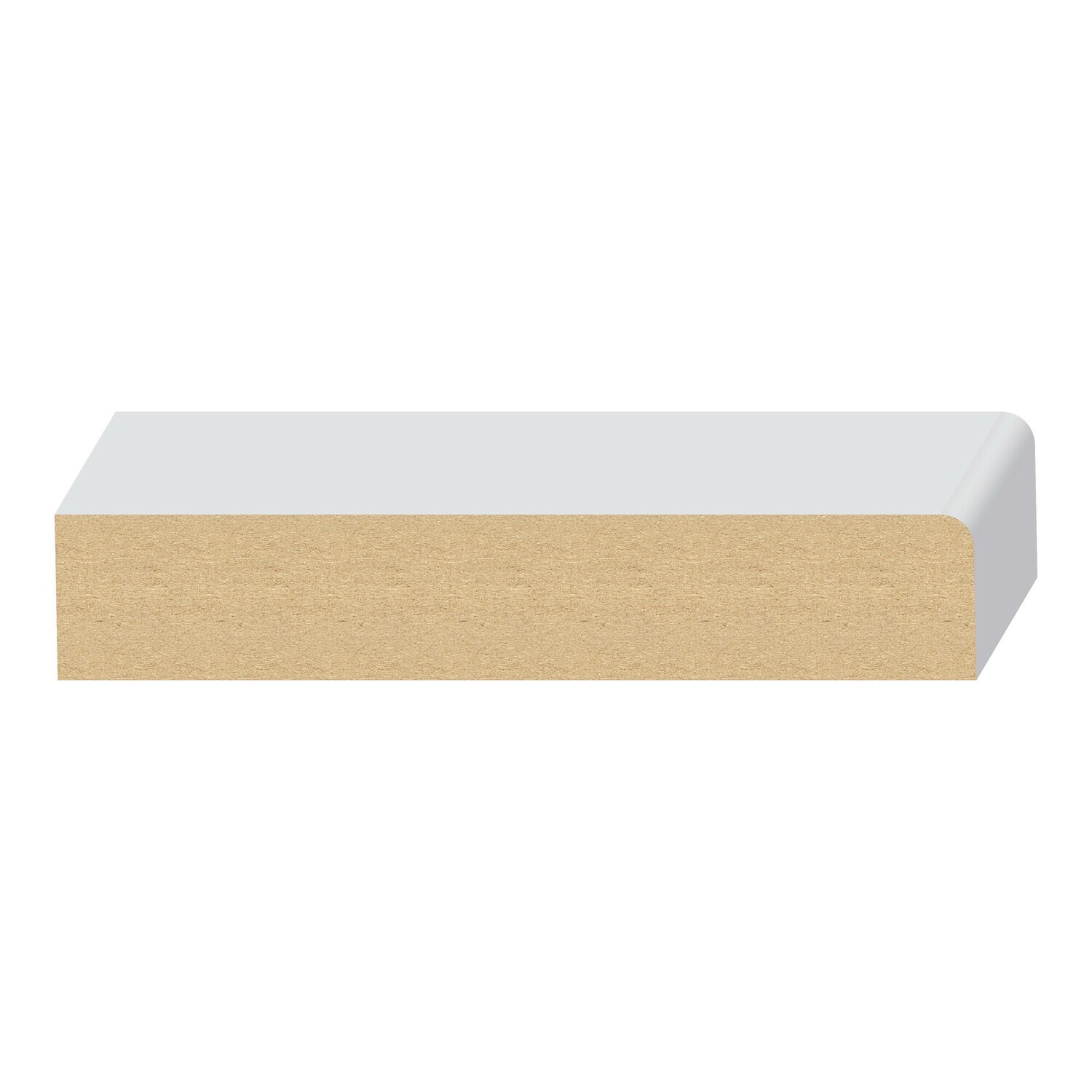 144MUL - 1 Round Edge Craftsman Header (1-1⁄16"x5-1⁄2") MDF Ultralight