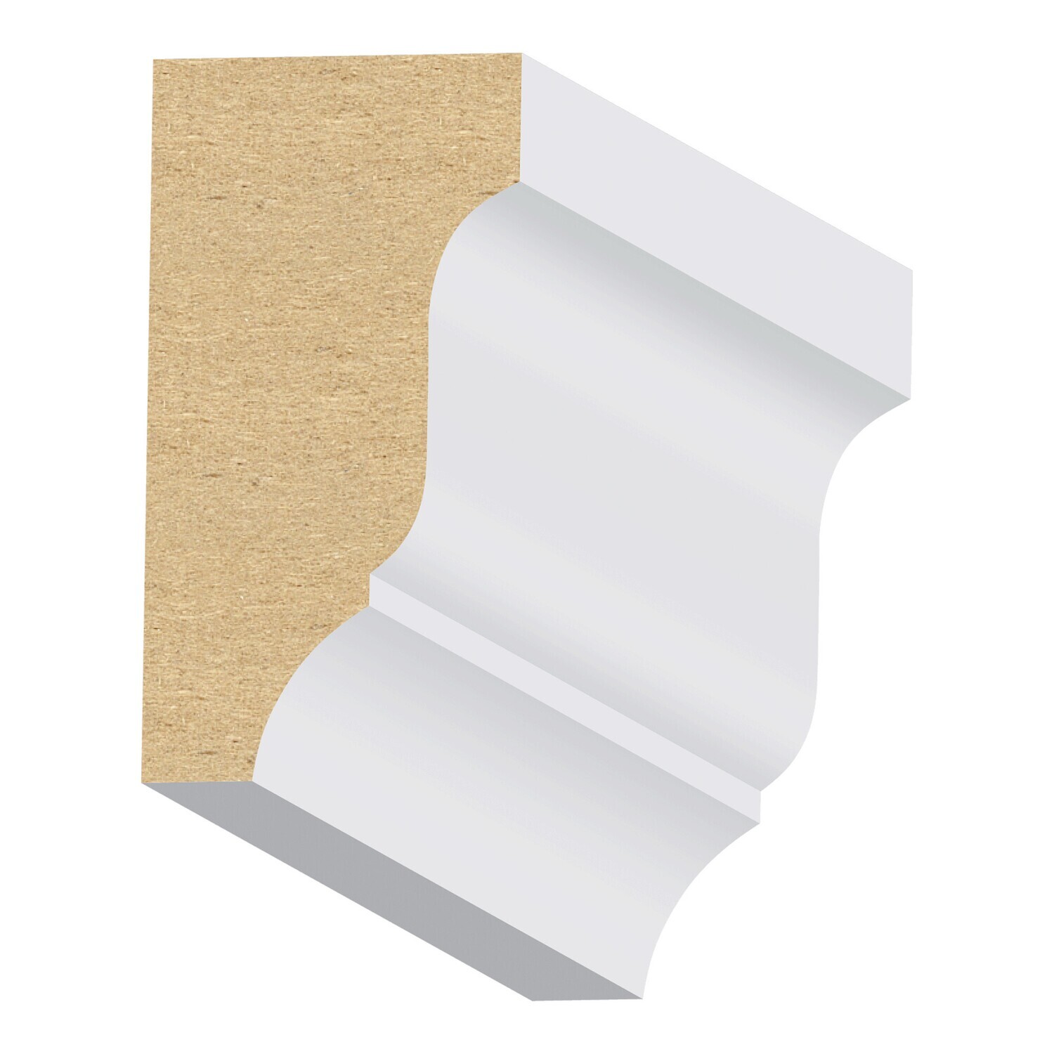 419MUL - Corner Crown/Mould (1"x1-7⁄8") MDF Ultralight