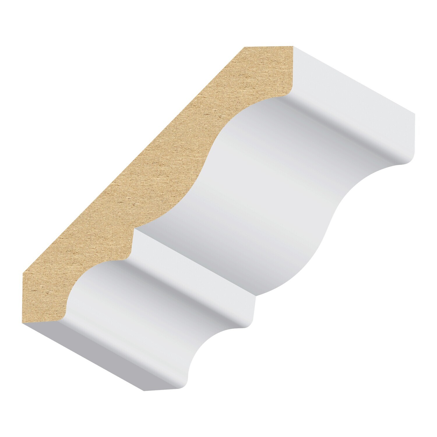 405MUL - Colonial Crown (9⁄16"x3-1⁄4") MDF Ultralight