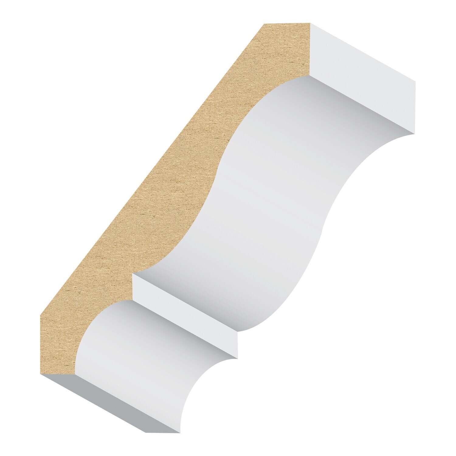 406MUL - Colonial Crown (9⁄16"x4-1⁄4") MDF Ultralight