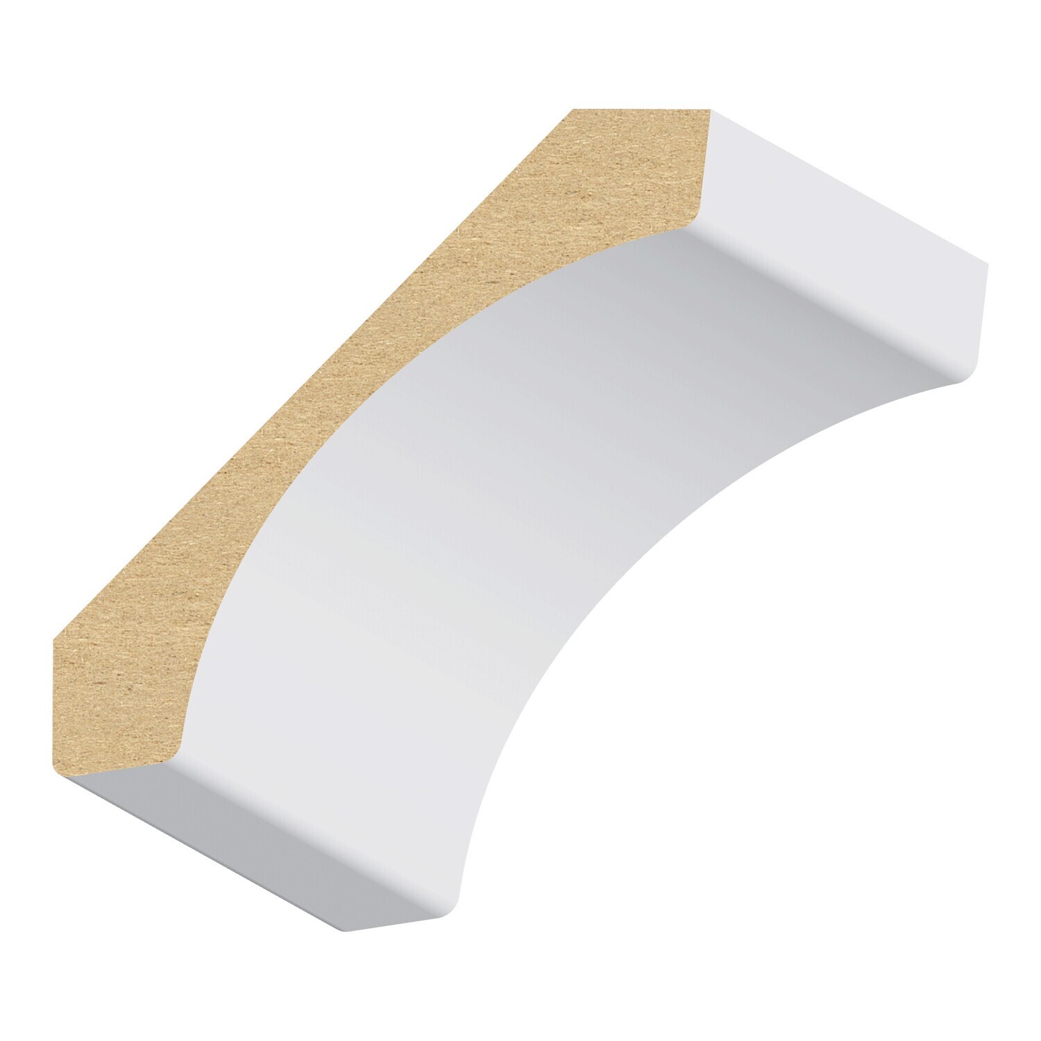 444MUL-3 - Contemporary Crown (9⁄16"x3-3⁄8") MDF Ultralight