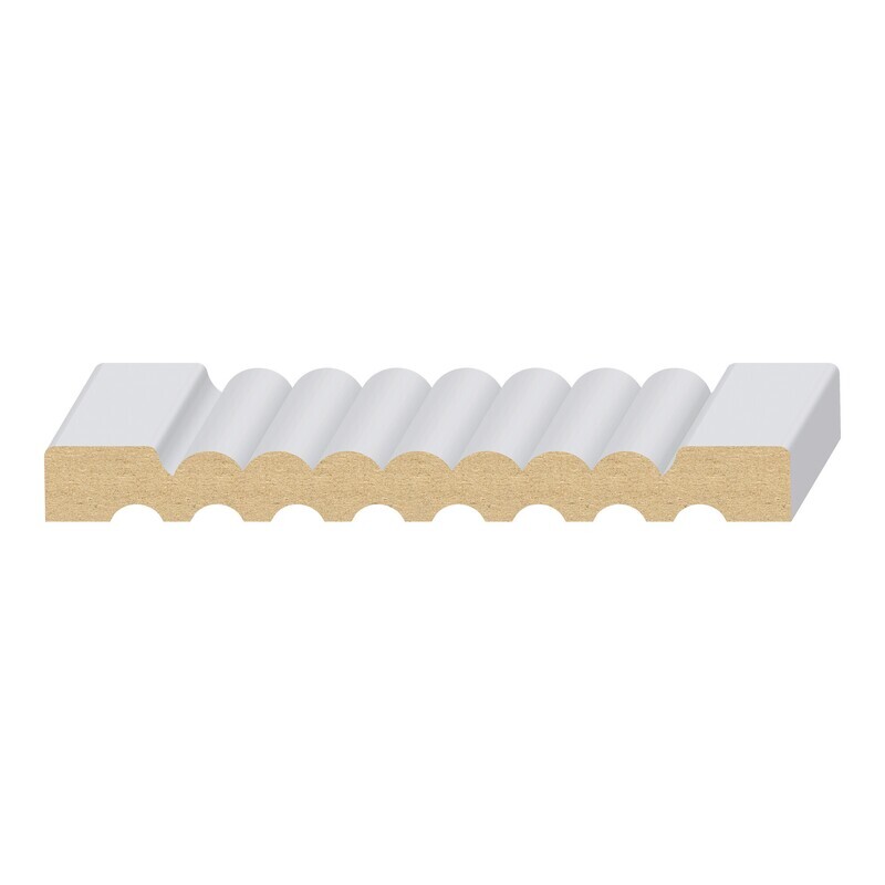 158MUL-5 - Reversible 8-Flute &amp; Reed Casing (9⁄16"x5-1⁄2") MDF Ultralight