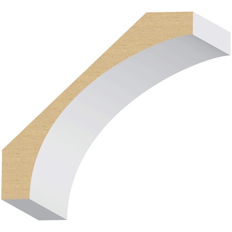 444MUL-7 - Contemporary Crown (1-1⁄4"x7-1⁄4") MDF Ultralight
