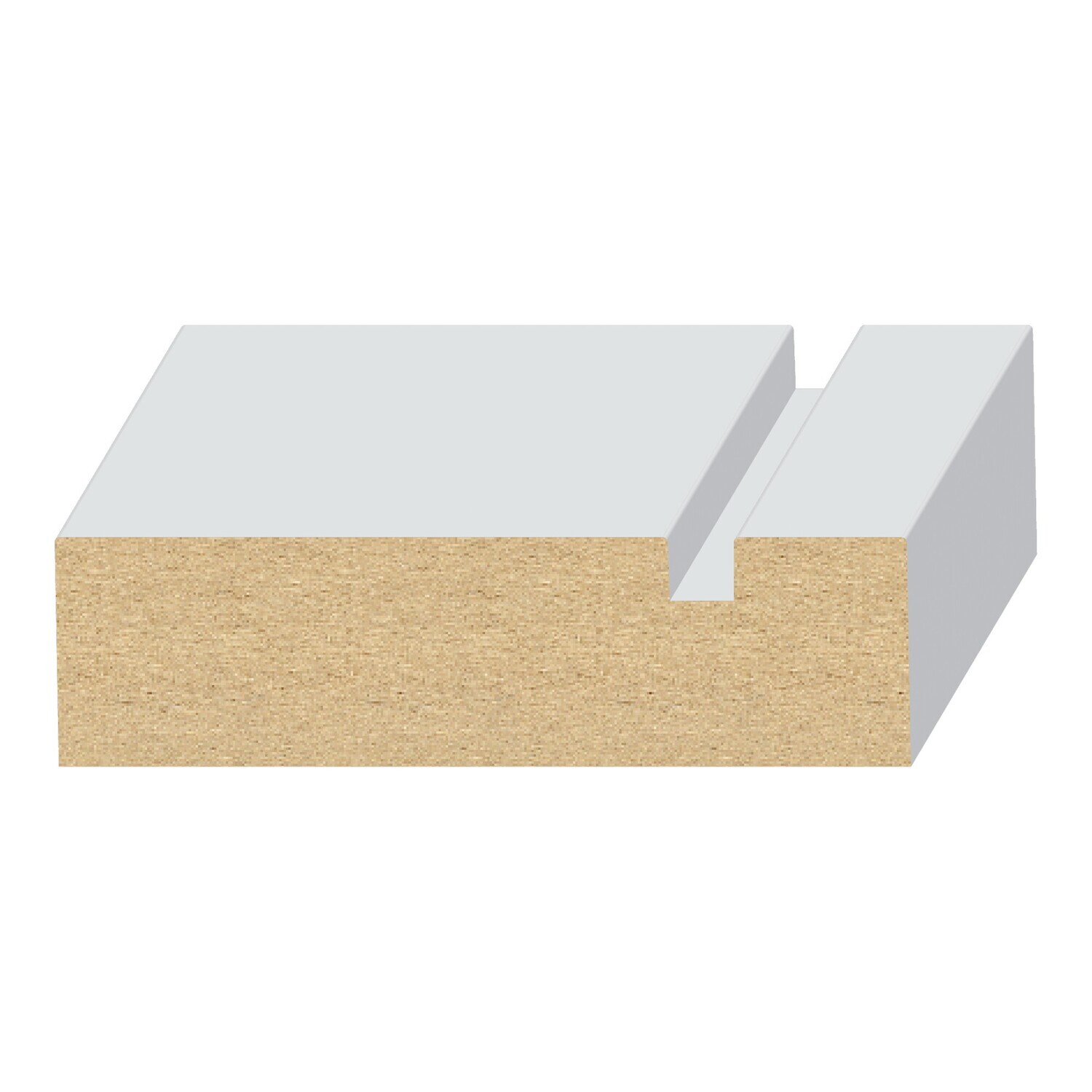 197MUL - S4S Notched Modern Casing (11⁄16"x2-1⁄2") MDF Ultralight