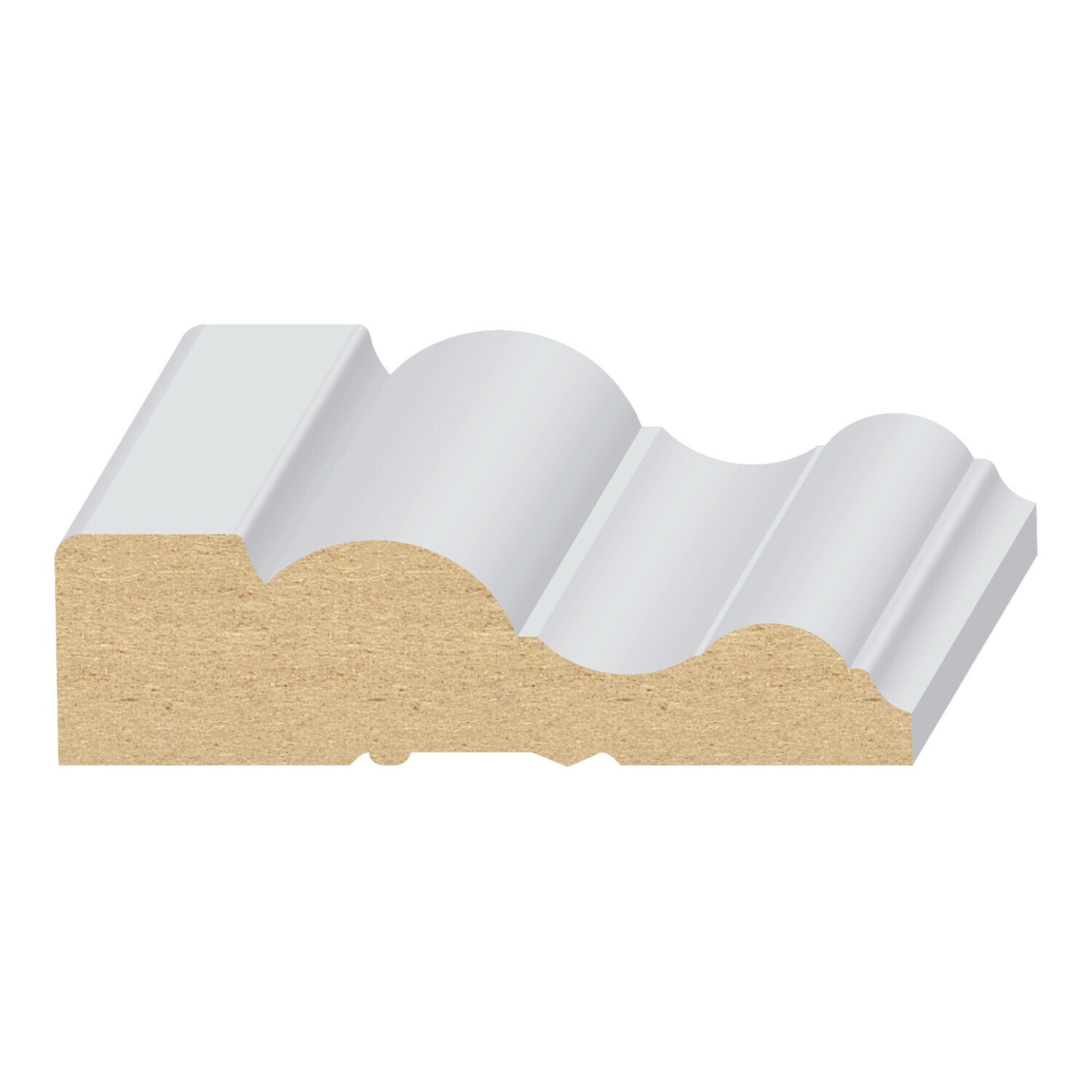 128MUL - Mission/Bel-Air Casing (11⁄16"x2-1⁄2") MDF Ultralight