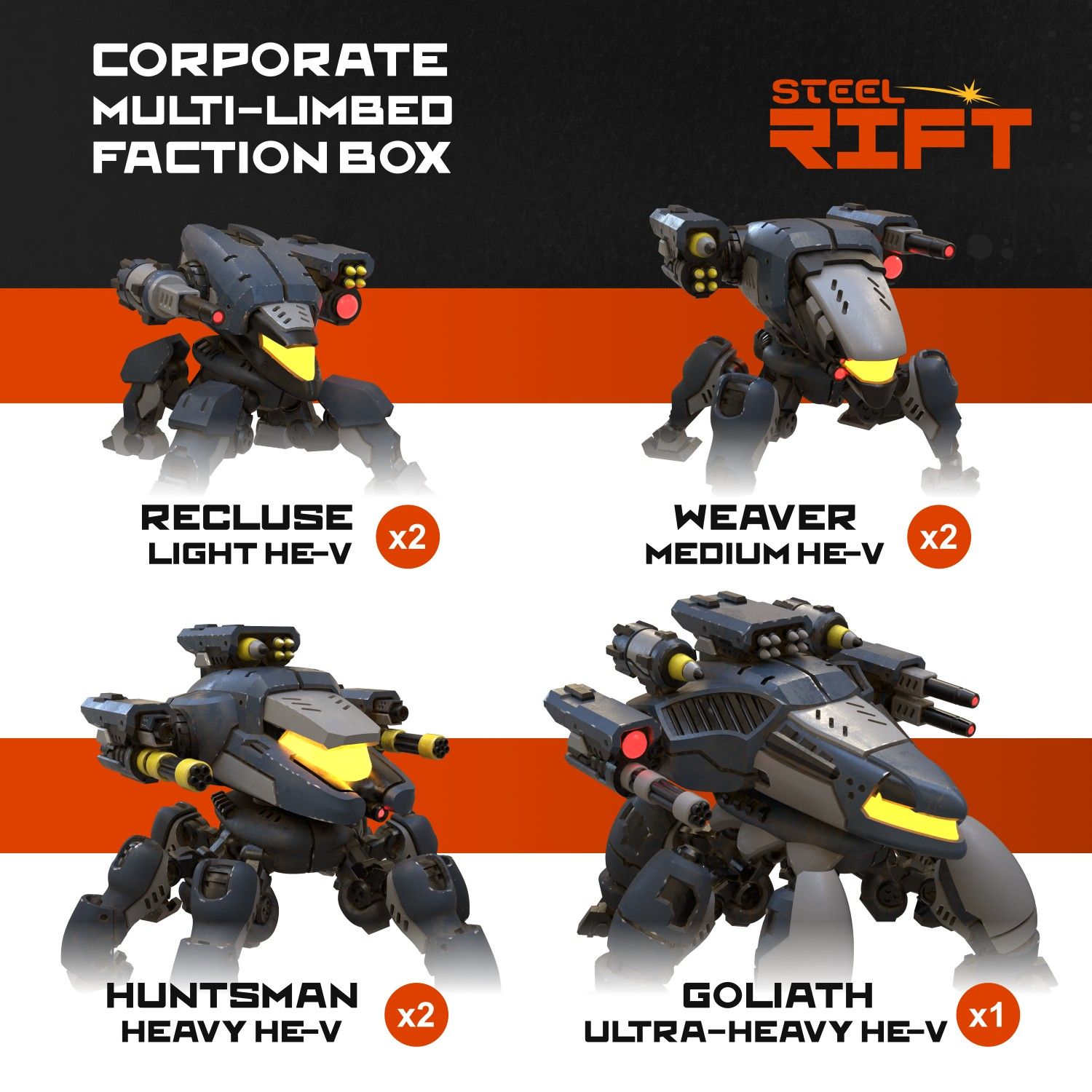 STEEL RIFT: CORPORATE MULTI-LIMBED FACTION BOX