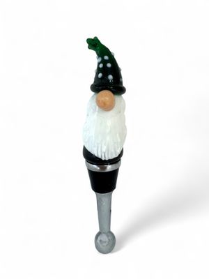 Hand-Blown Glass Gnome Wine Stopper