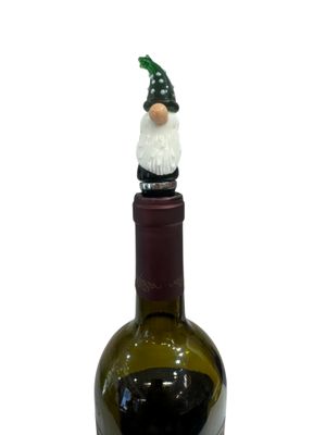 Hand-Blown Glass Gnome Wine Stopper