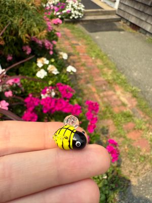 Mini Hand-Blown Glass Bee