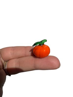 Hand-Blown Glass Mini Pumpkin