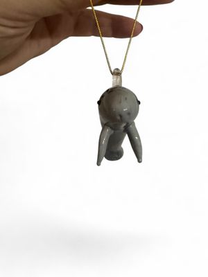 Hand-Blown Glass Manatee Ornament