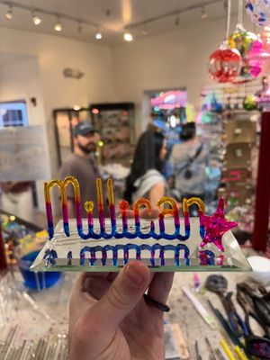 Custom Name in Glass with Star - Personalized Gift