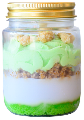 Verrine Panna Cotta Pandan &amp; Coconut