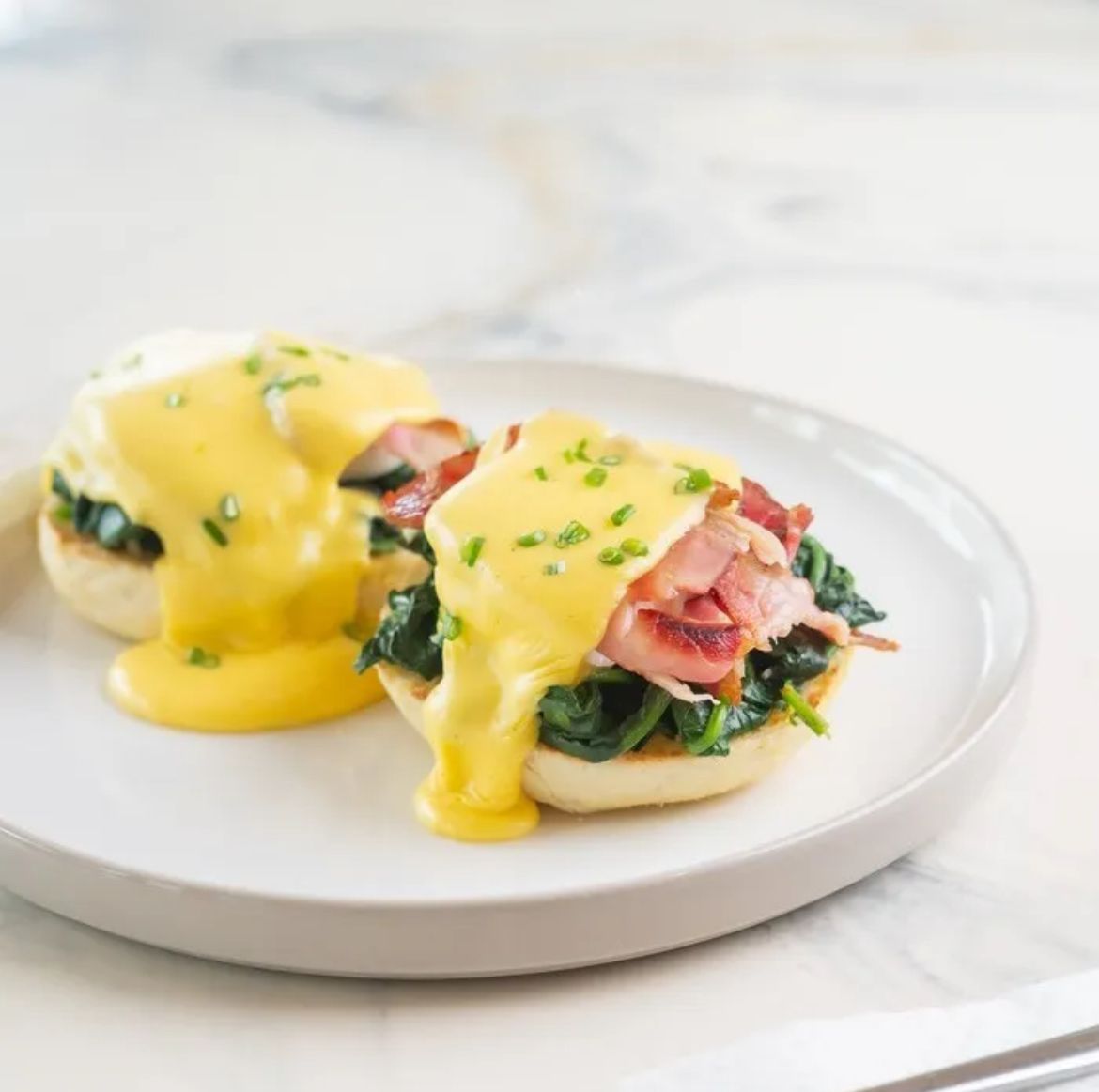 Egg Benedict - Beef Bacon &amp; Spinach