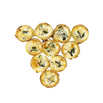 Mini Quiche Feta Zuccini Mint pack of 10 B2B Mini Quiche Feta Zuccini Mint pack of 10 B2B
