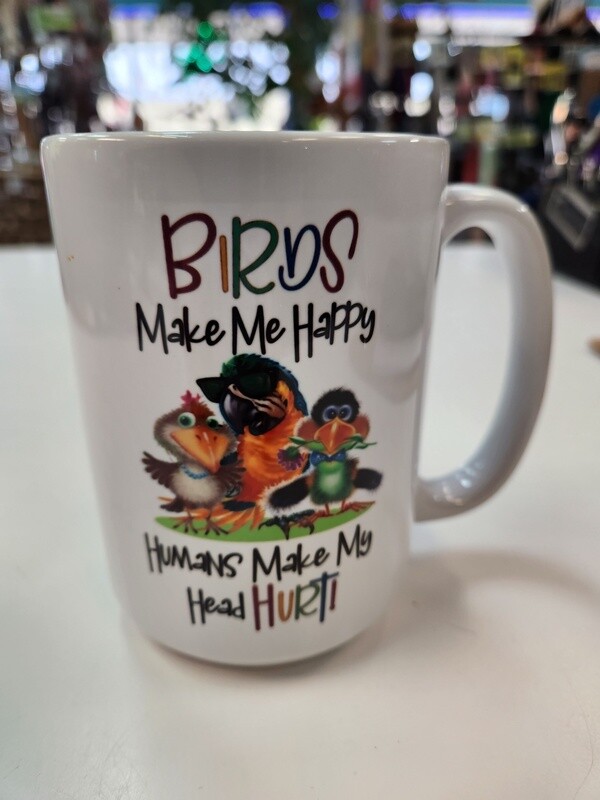 Birds Make Me Happy Mug