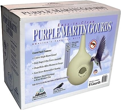 Purple Martin Gourds 8 case