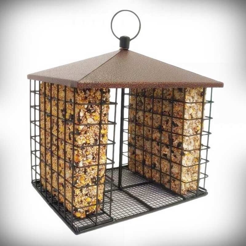 fly through seed cake feeder