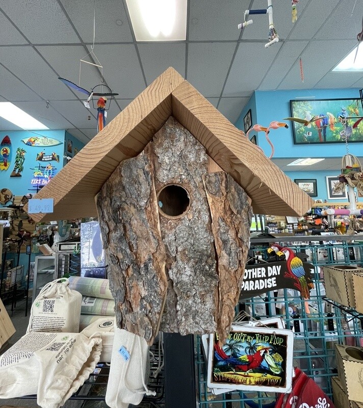 Bark Front Chickadee House