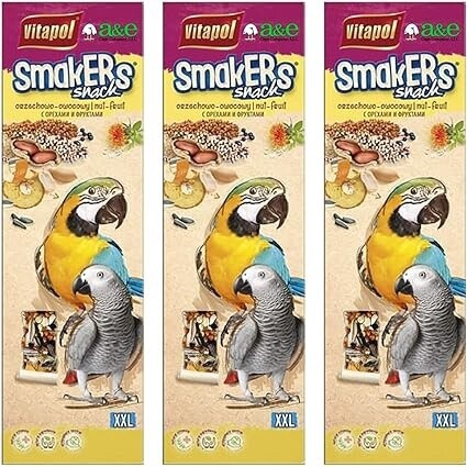 smakers fruit nut Parrot