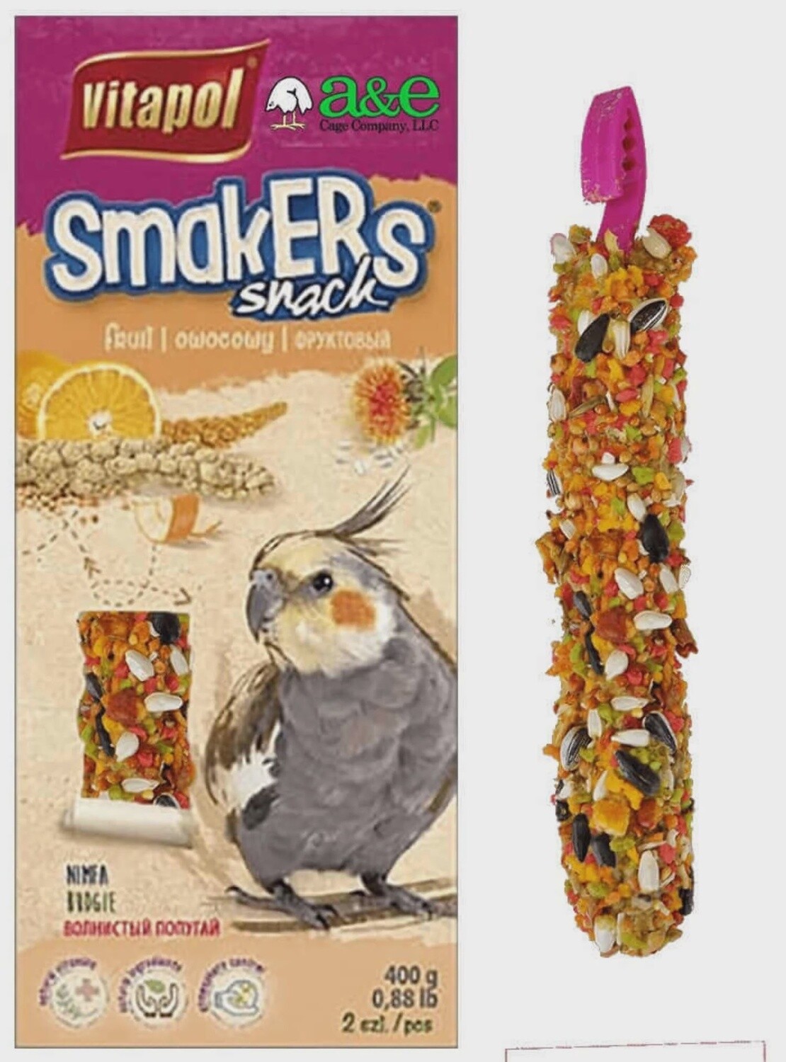 Smakers cockatiel fruit