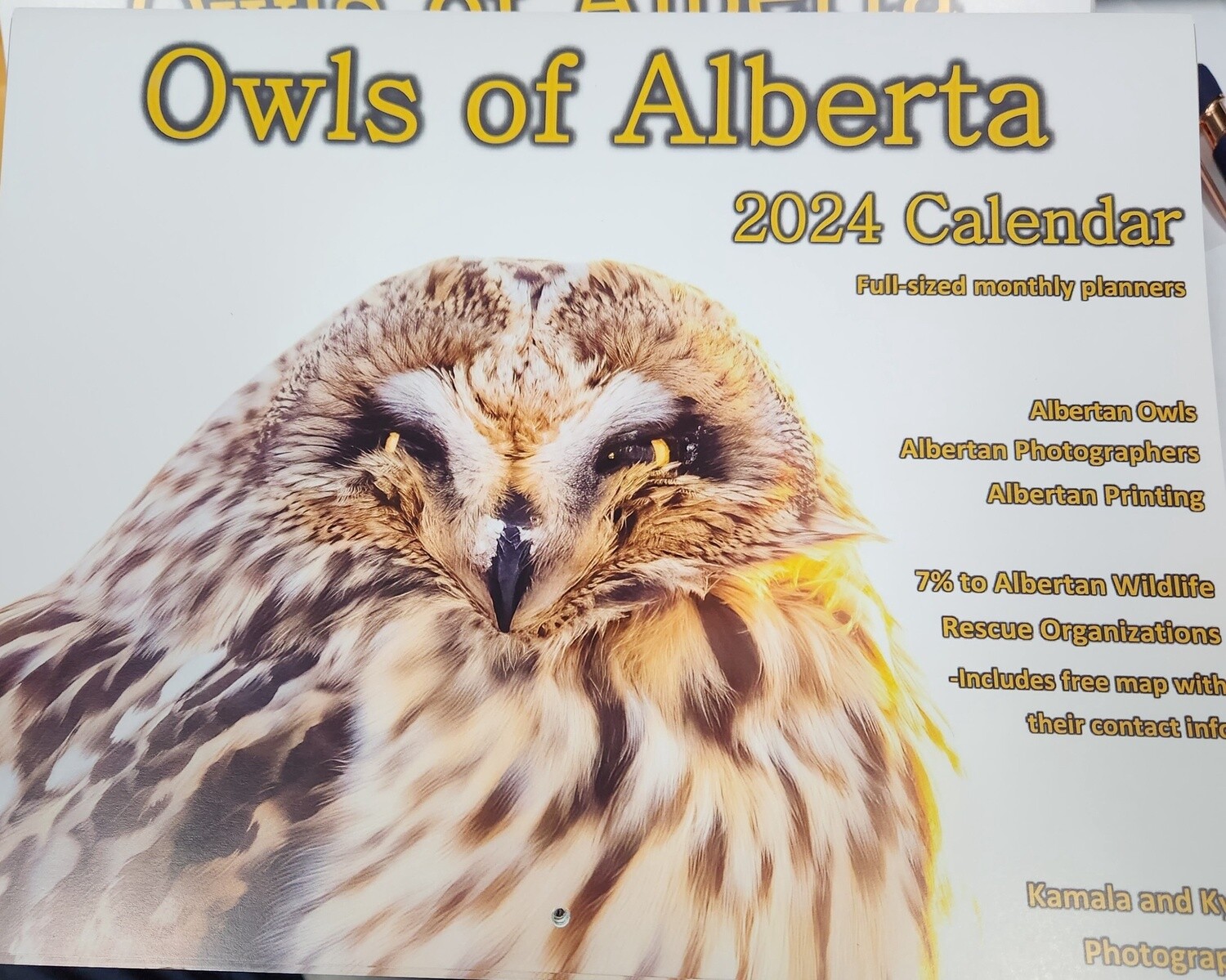 Owls of Alberta 2024 Calendar