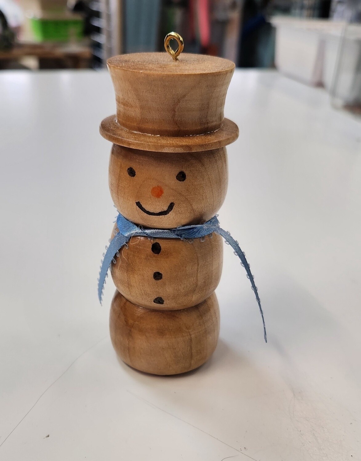 hanging Wooden Snowman