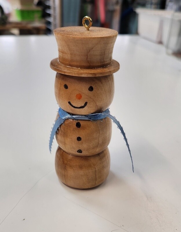 hanging Wooden Snowman