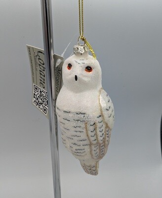 Snowy Owl Christmas Ornament D379