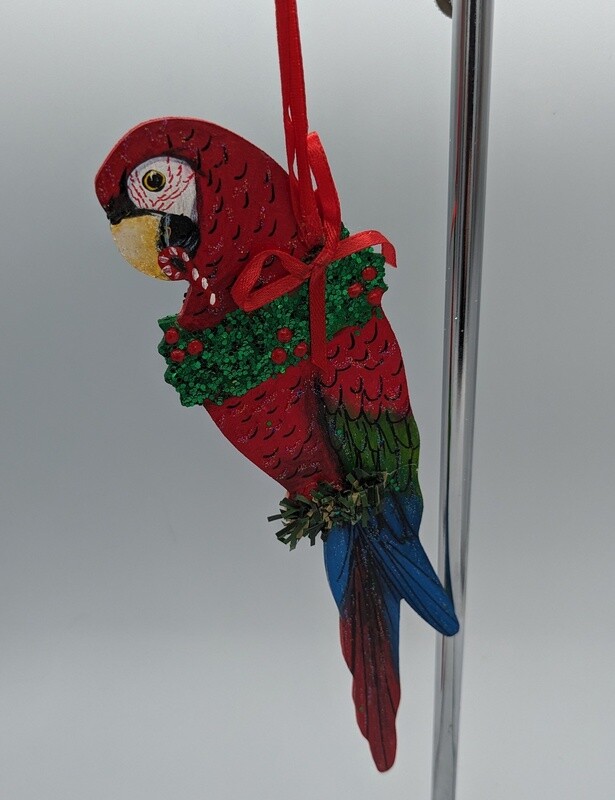 Green Wing Macaw Ornament  112284