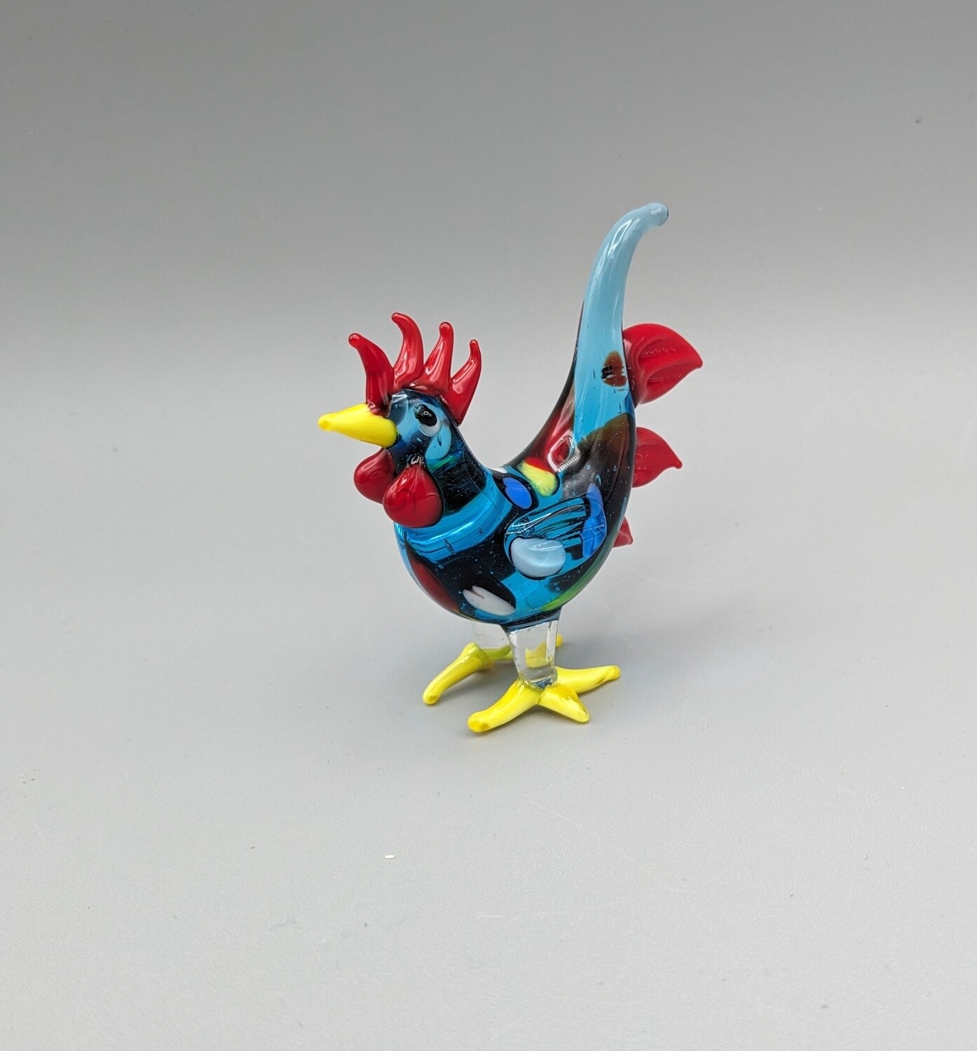 Glass Rooster Ornament