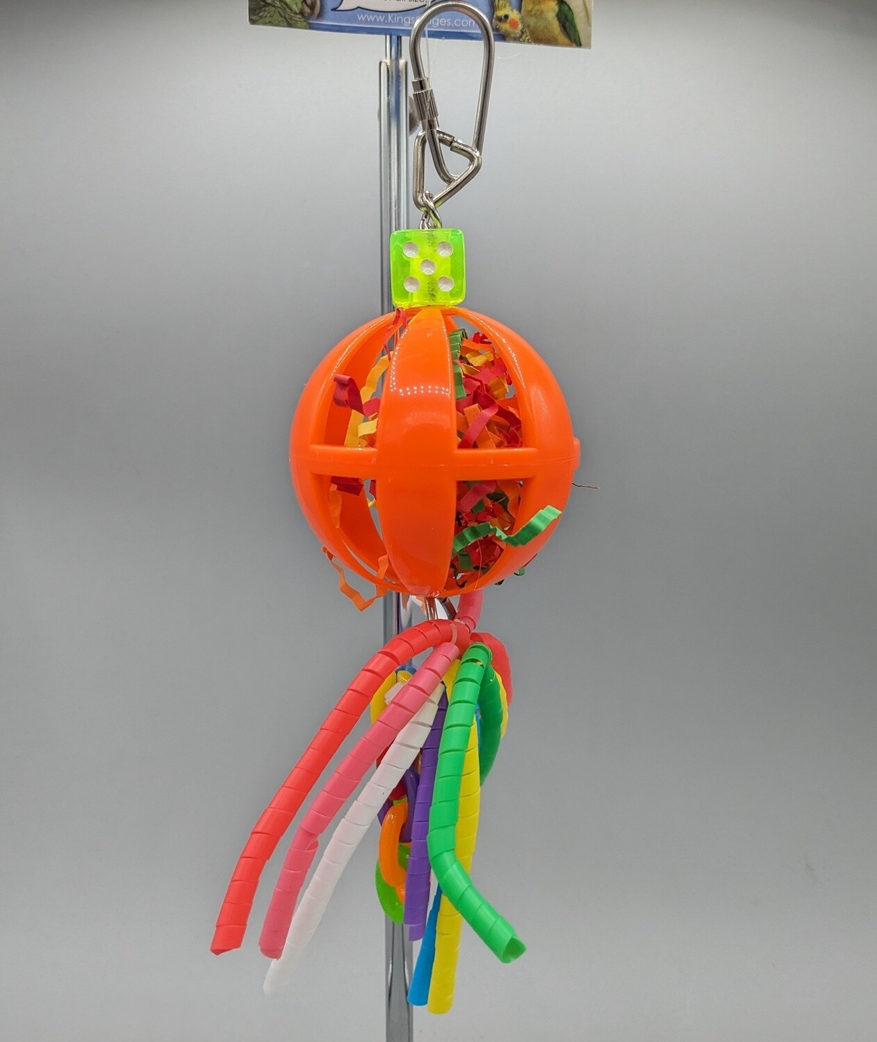 Spiral Cut Straws in Ball Toy