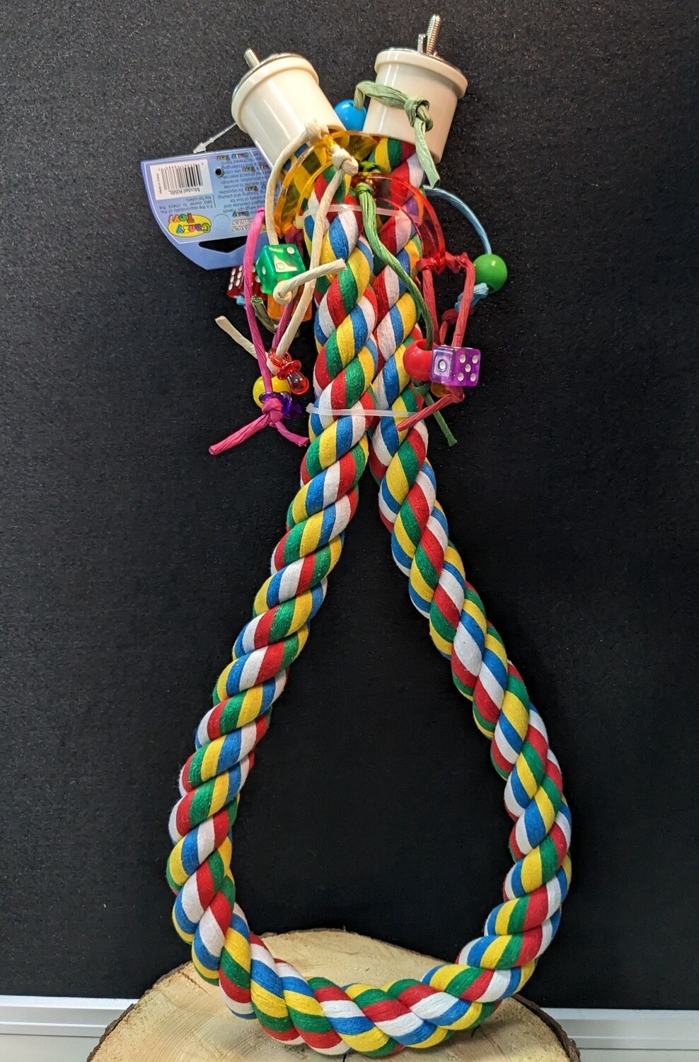 Large Rope &amp; Dice Perch