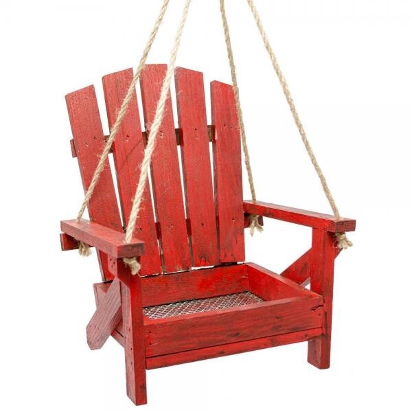 Red Adirondack Feeder