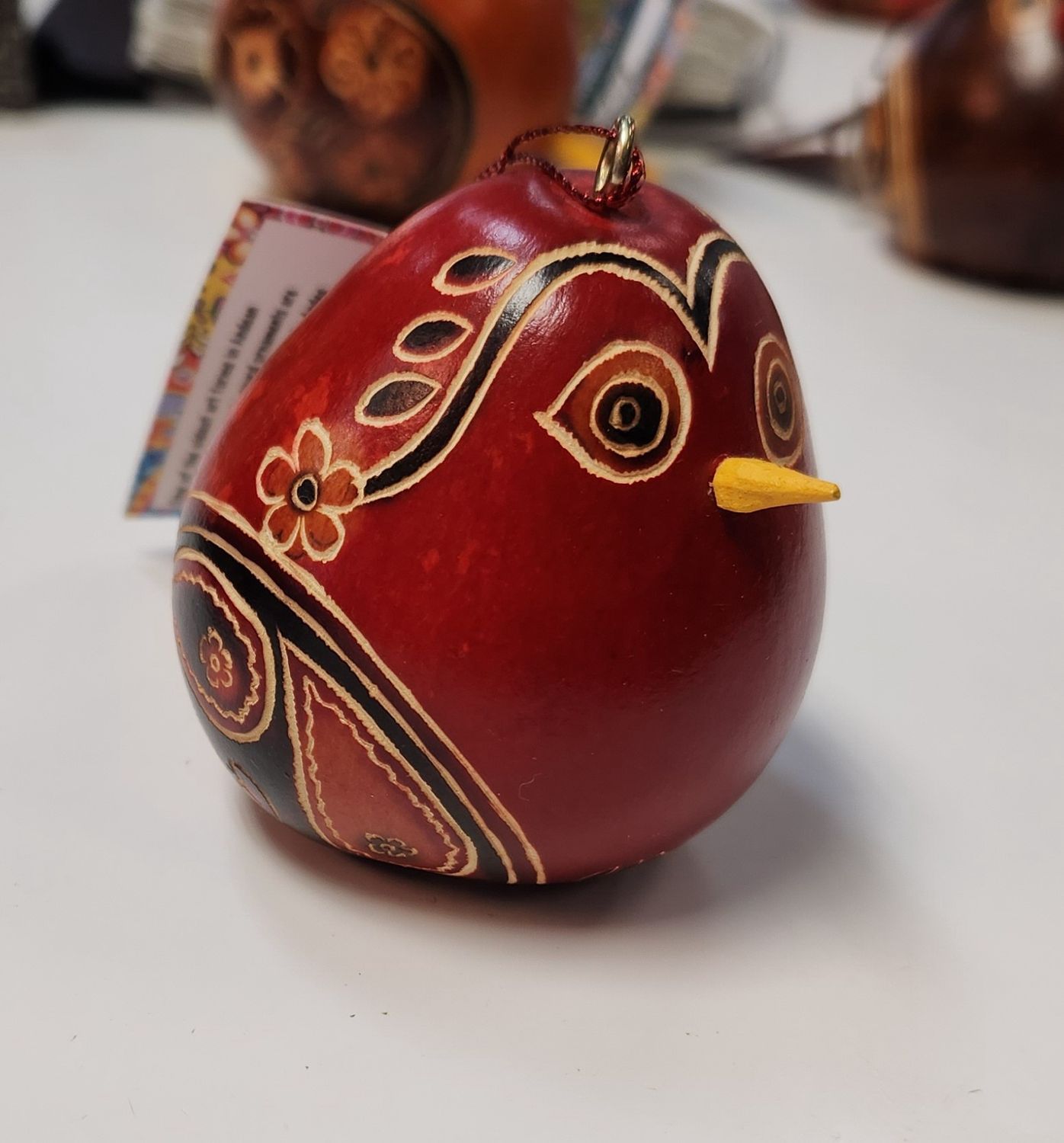 Floral Gourd Ornament