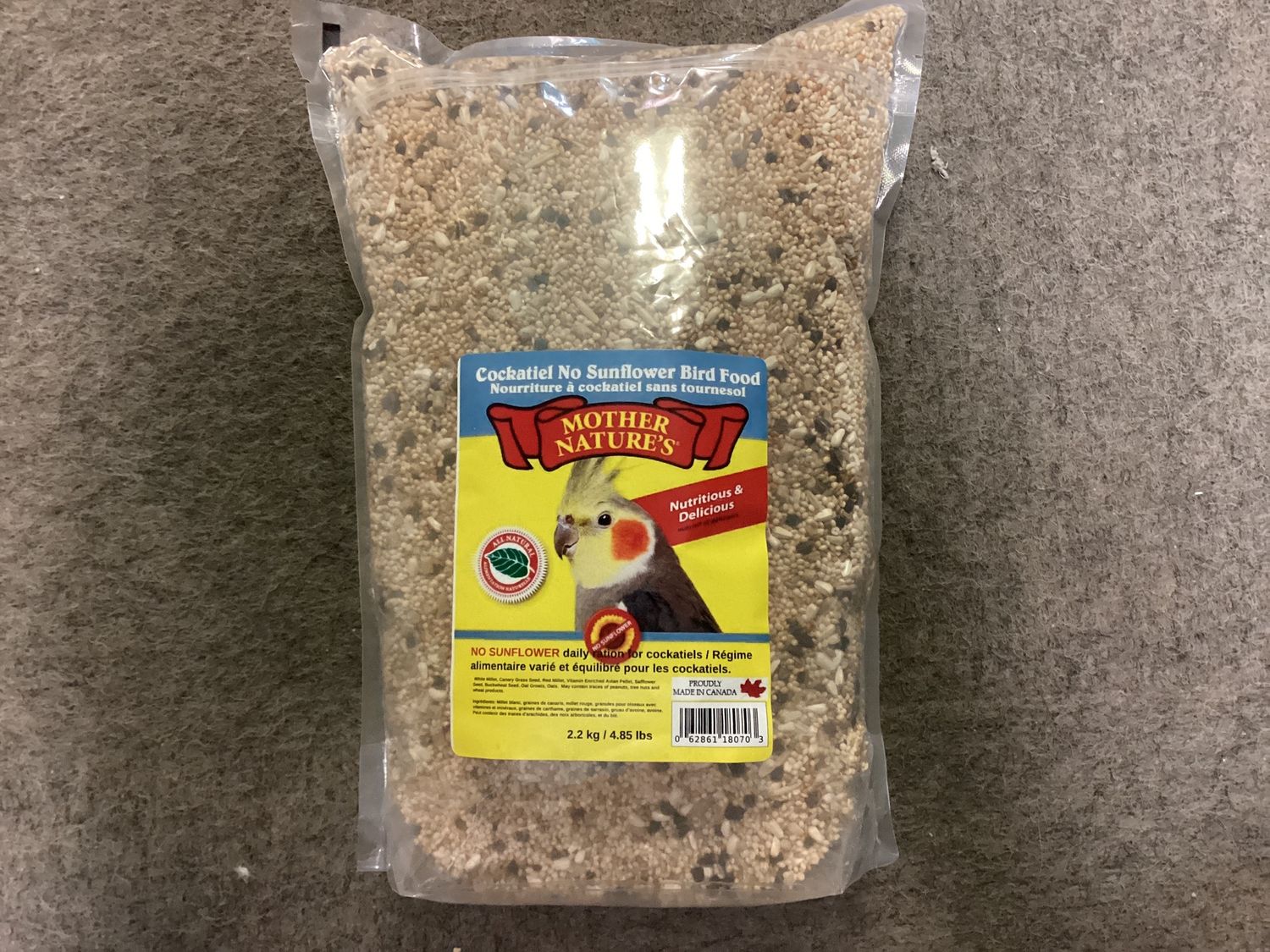 Cockatiel No sun 2.2 kg
