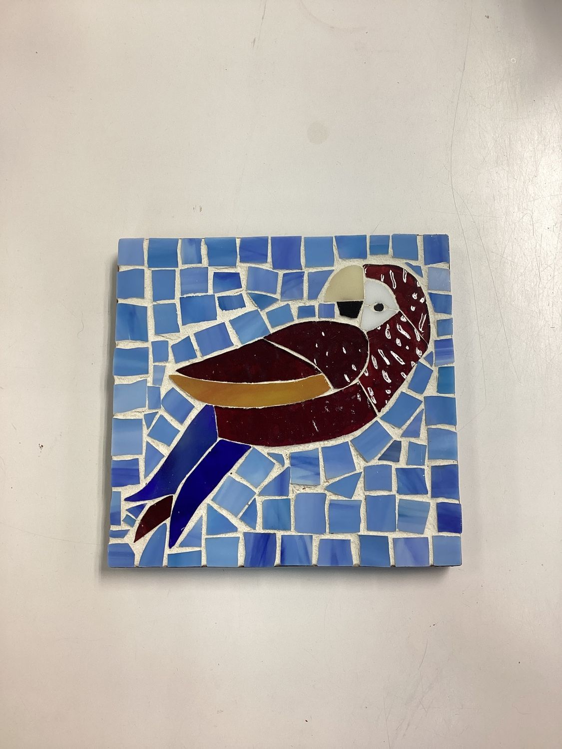 Mosaic Parrot Trivet