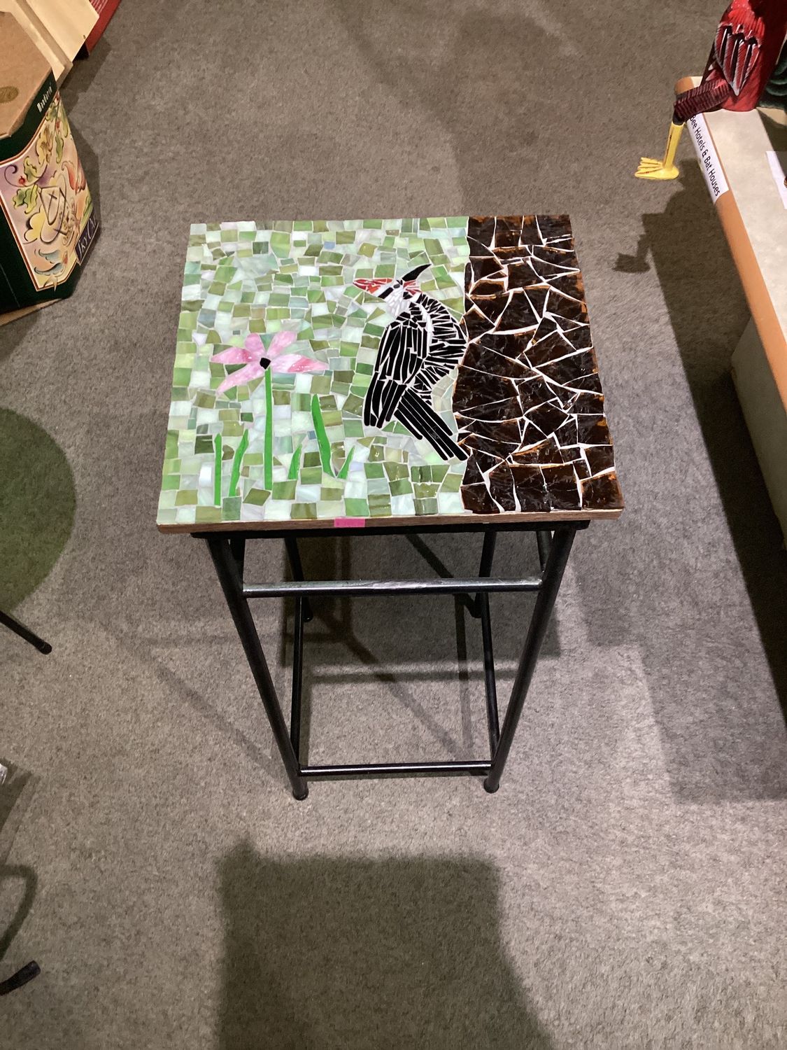 Mosaic Tile Bird Table