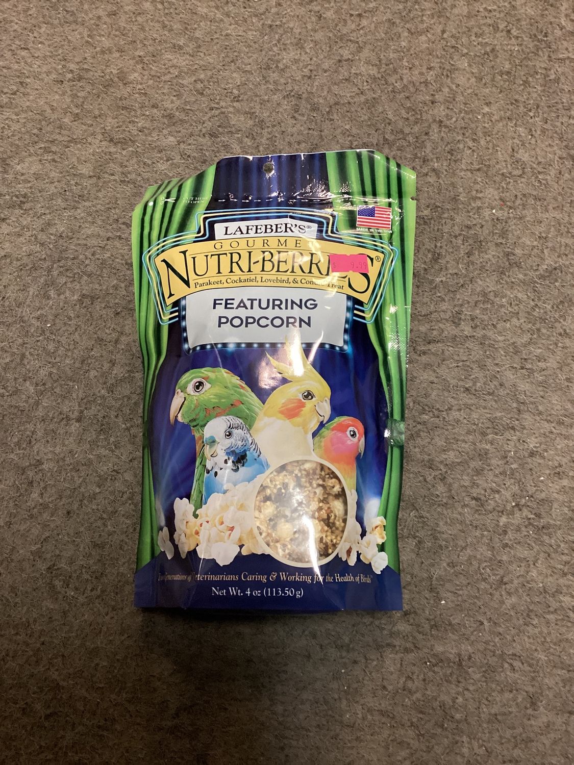 Nutriberries Popcorn cockatiel