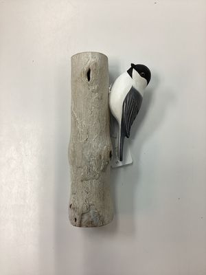 Chickadee on tree