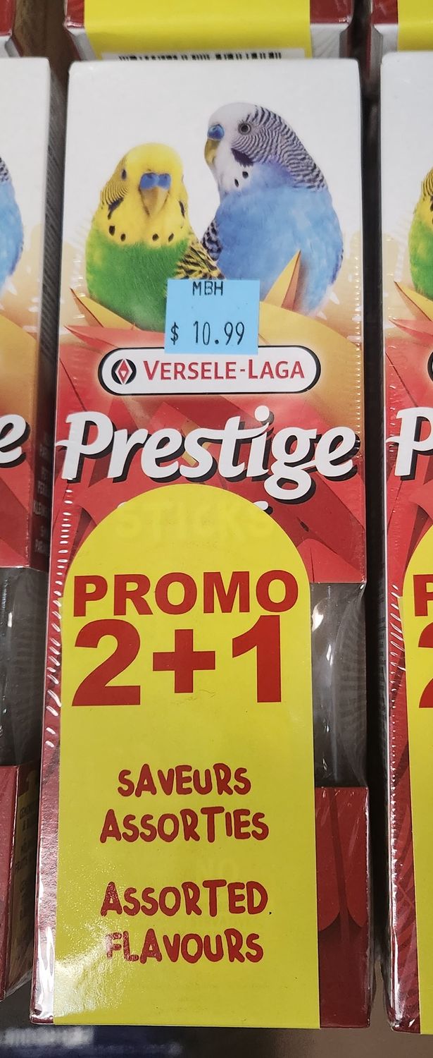 Prestige Budgie 2 +1 pack