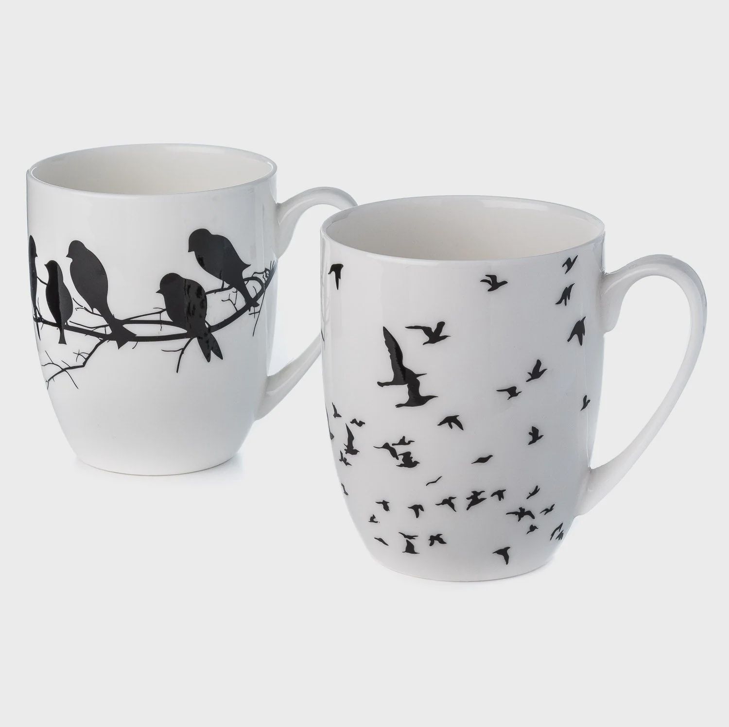 Bird Silhouette Mug Pair