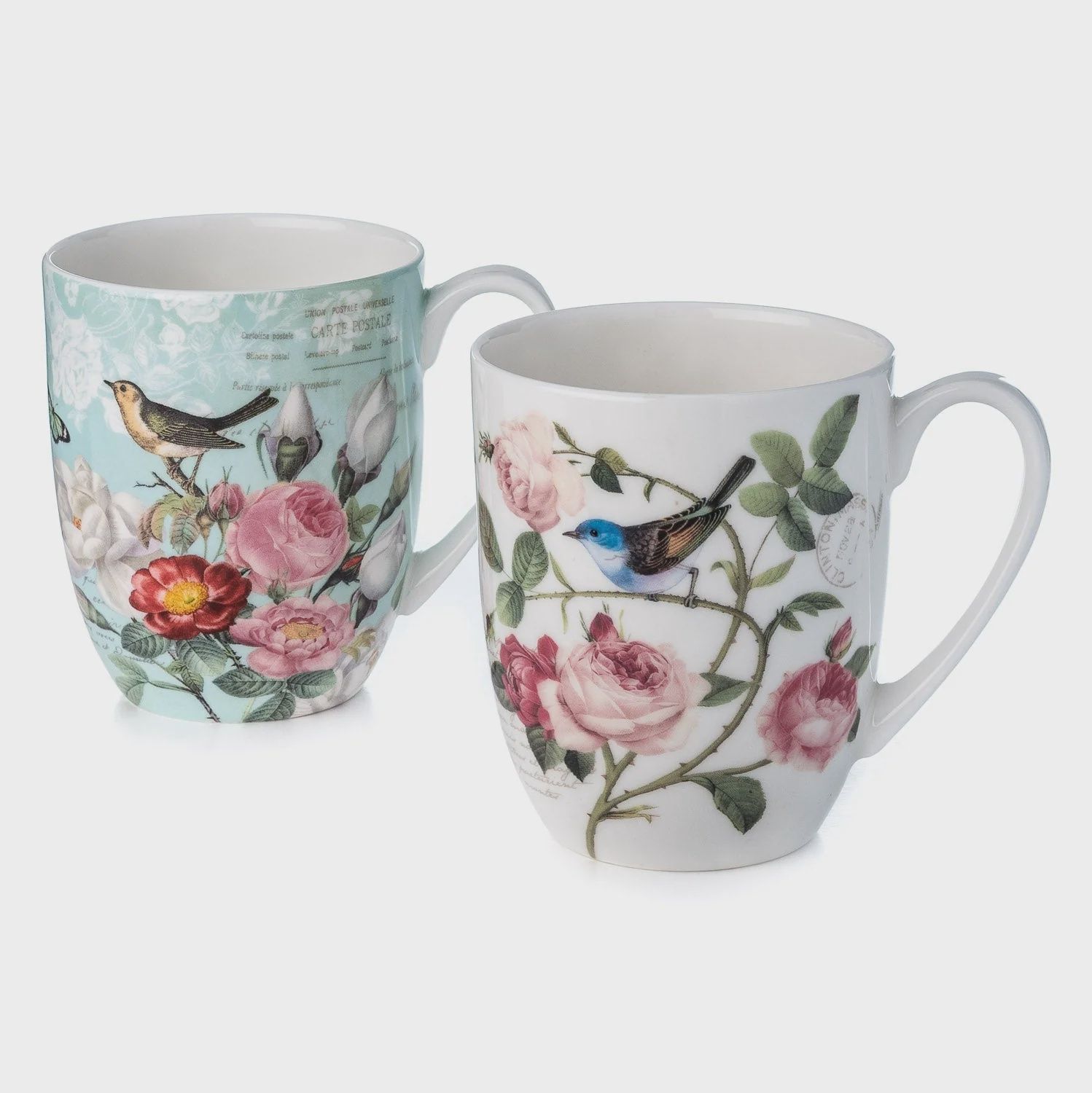 Bird Garden Mug  Pair