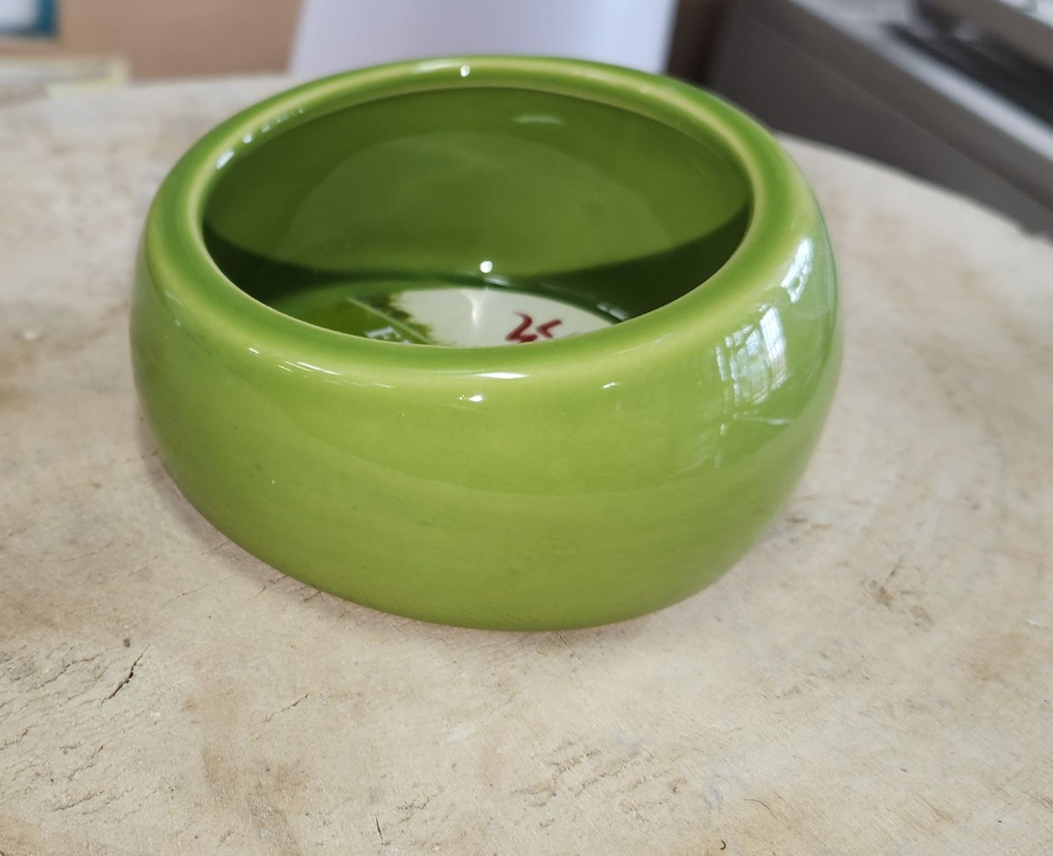 Small green floor dish