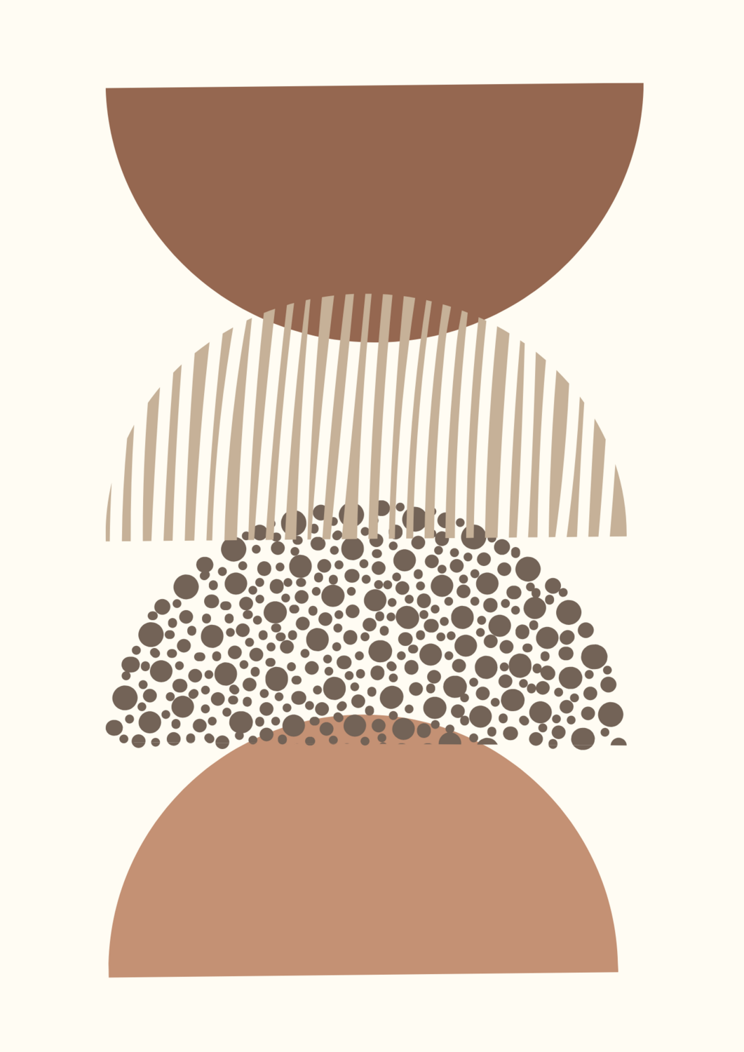 Set of 3 abstract  art neutral colours