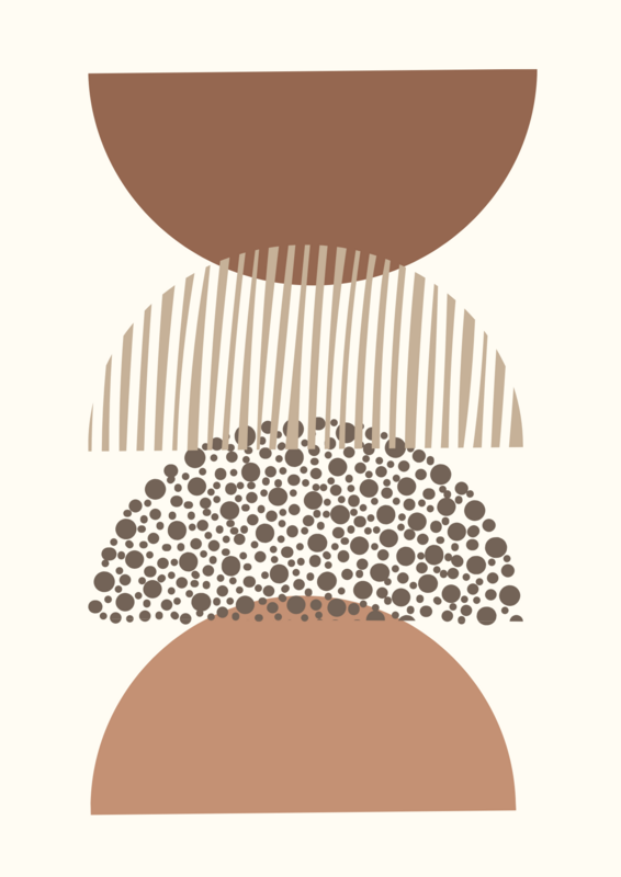 Set of 3 abstract  art neutral colours