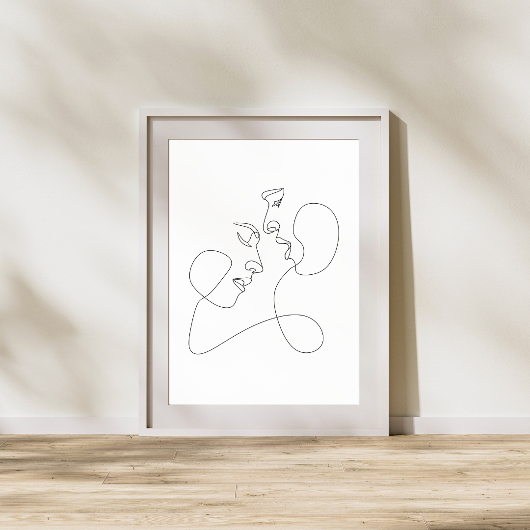 Couple line art